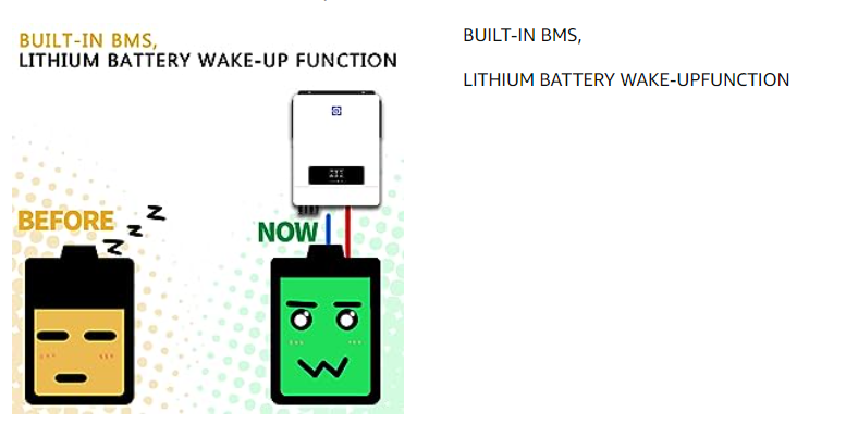 built in BMS lithium battery wake up function