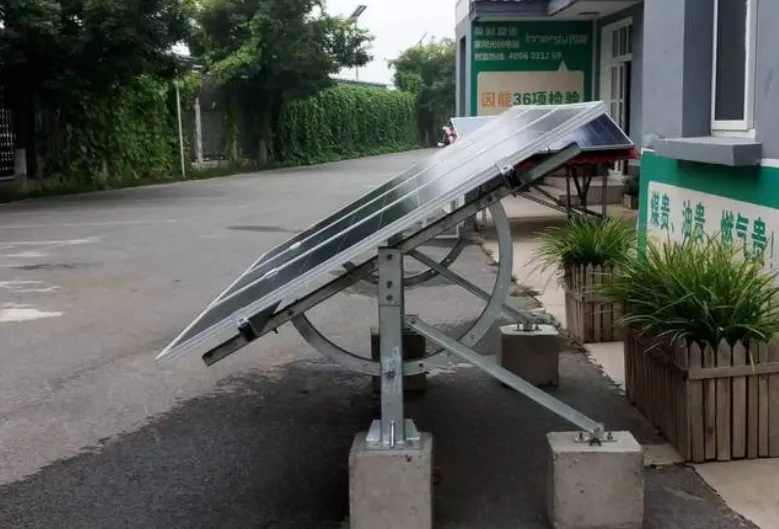 Ground adjustable photovoltaic support