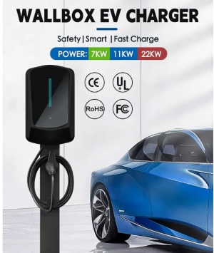 Wallbox EV Charger Home Use AC Electric Vehicle Charger 7kw 11kw 22kw Portable EV Charging Station